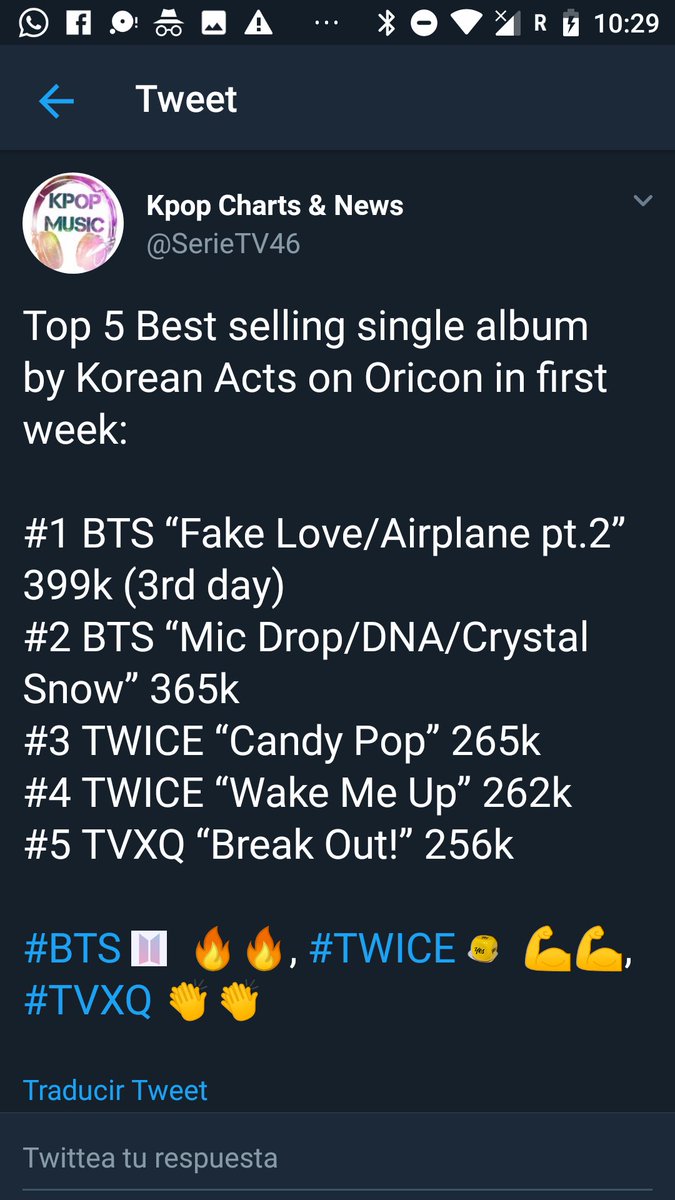HelenaMilr's tweet photo. 1° BTS has the best & second best selling single album by a Korean act on Japan. His new single is in fact the first one, and broke the previous record in only 3 days.
#BTSisLoved @BTS_twt https://t.co/Qg7aGx3uh5