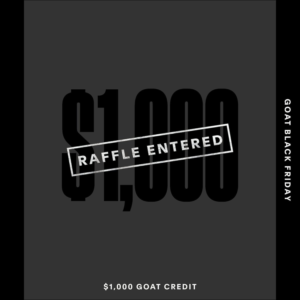 MikeSebastian's tweet image. Enter the #GOATBlackFriday Raffle for your chance to win the most coveted sneakers and other prizes. @goatapp goat.app.link/cjlMulXBIR