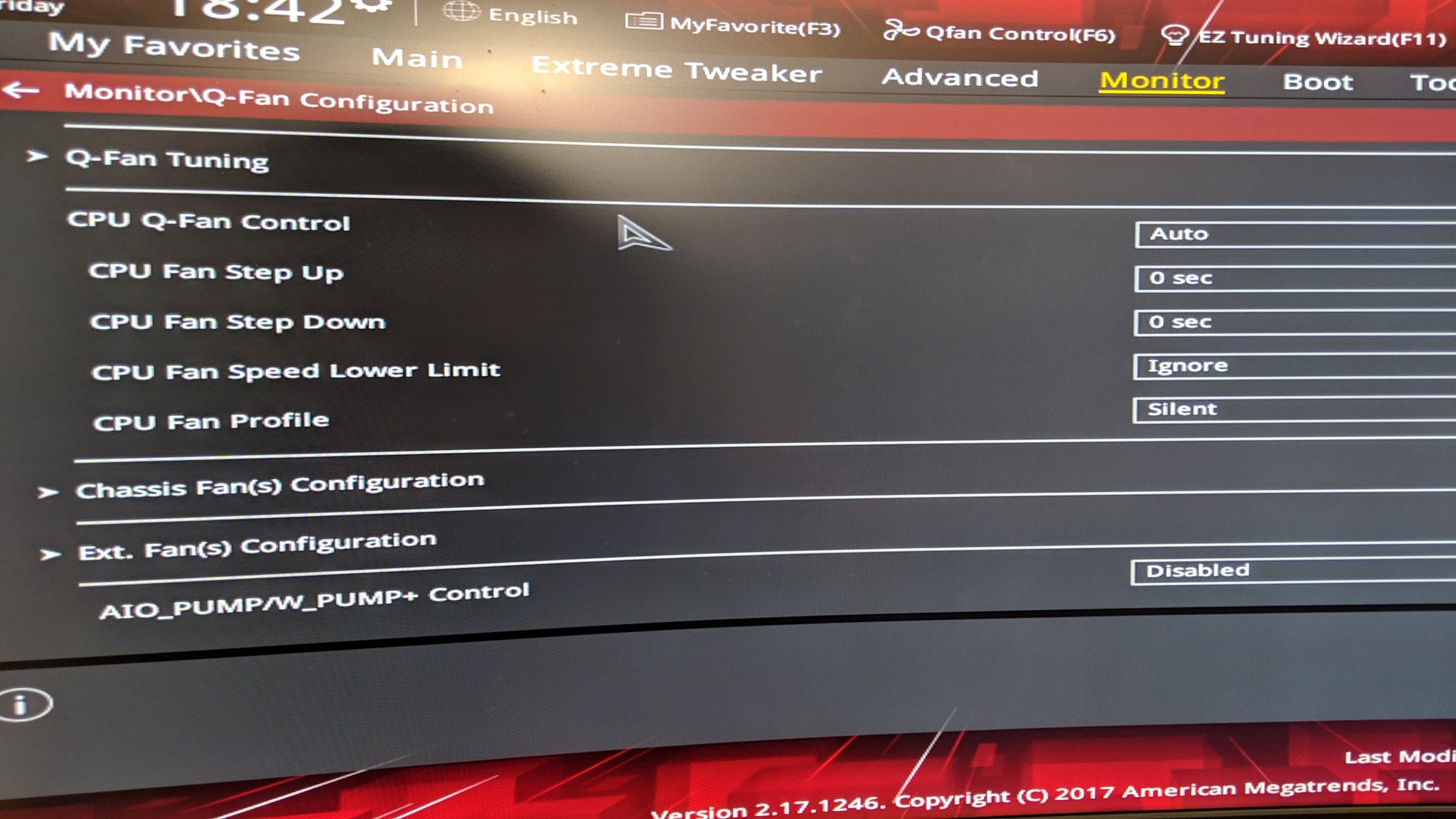 Greg Salazar on X: “CPU fan speed lower limit is set to “ignore
