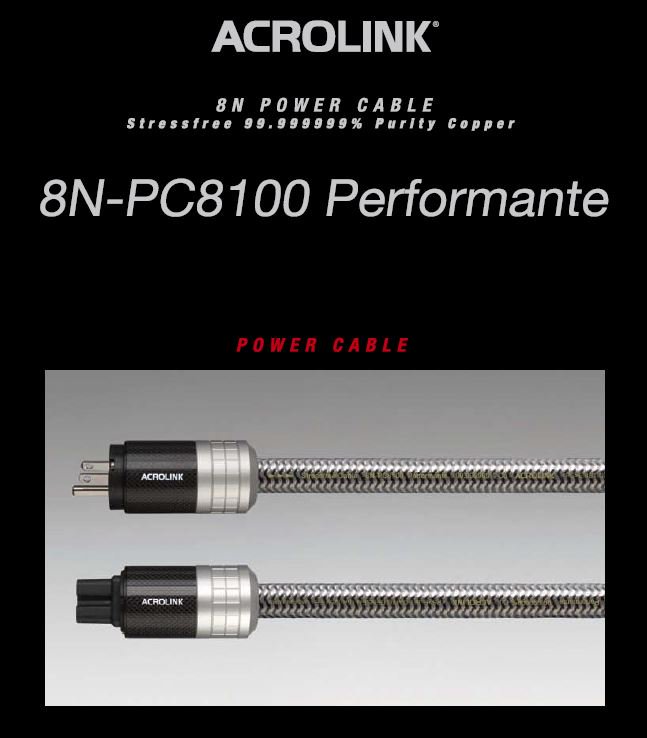 FUJIYAAVIC's tweet image. 99本限定『8N銅』使用のパワーケーブル「ACROLINK 8N-PC8100 Performante」ご予約受付中です！
fujiya-avic.jp/products/detai…
#ACROLINK #エービック #パワーケーブル