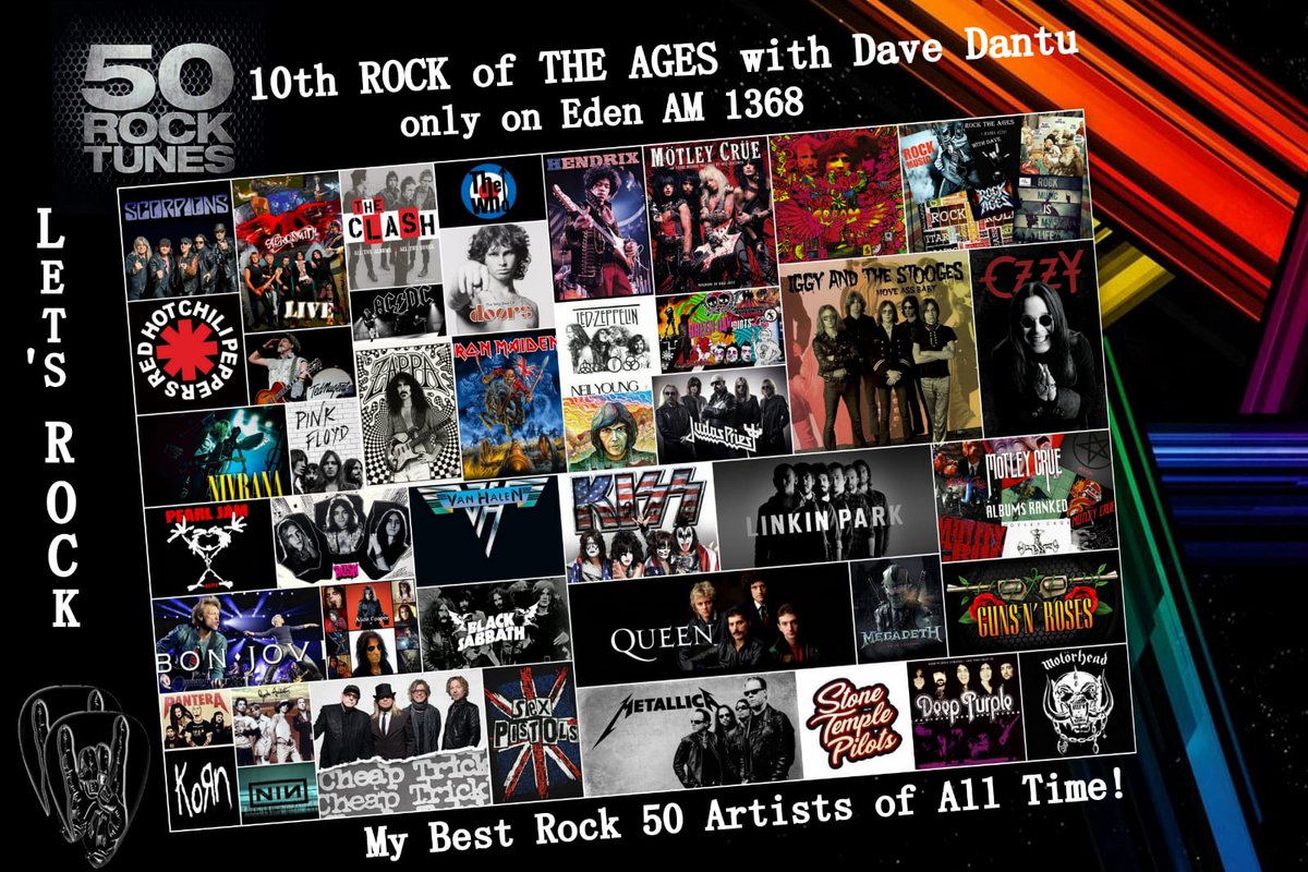 Every Sat a.m. 9to12 #RockTheAges <a href="/edenRad/">Eden AM 1368</a> Eden Radio AM1368 - #RockRide Studio WHATSAPP +27 83 452 1143 <a href="/DaveDantu/">Dave Dantu</a>