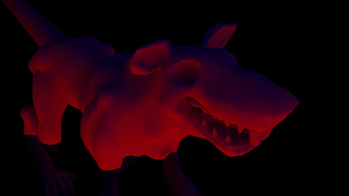 anakbeltran's tweet photo. On today’s installment of late night modeling, I’m finishing up this giant rat that’s going in to #OnceAStray and wanted to play with lights and shadows for a while 😂 #GameDev https://t.co/fdLZnWAHLN