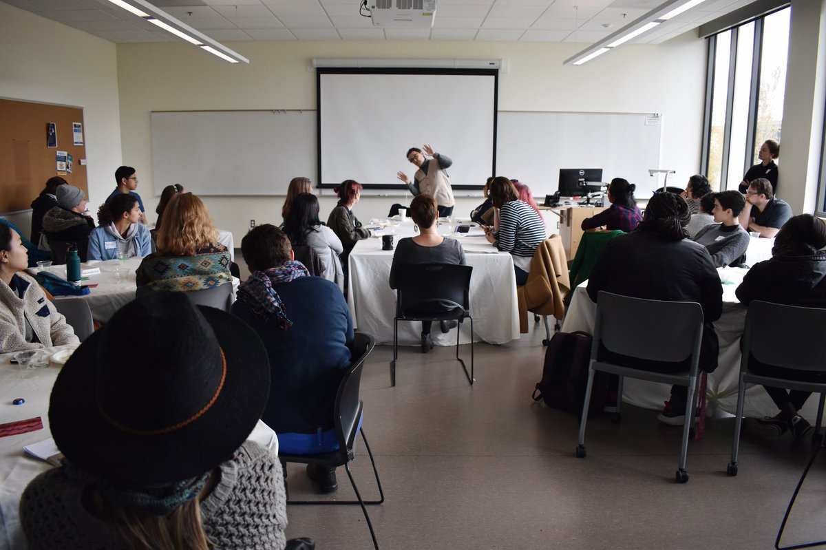 PWALS1's tweet photo. Mónica Mayer’s Q&amp;A during the Rising Stars Luncheon today on the PCC Rock Creek Campus. Check our the rest of the photos on our Facebook page or our Instagram (at: pwalspdx) #mayerpdx2018 #monicamayer #mónicamayer #feministart https://t.co/avOcGXgUvJ
