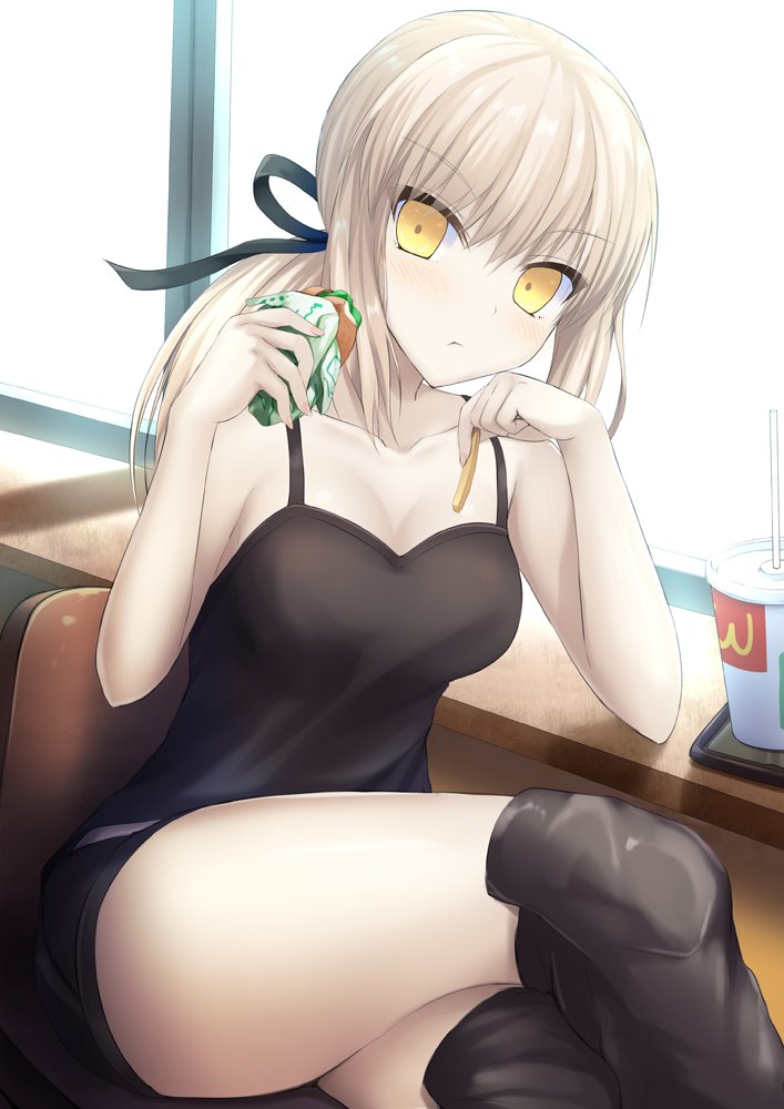 AliisGladium's tweet photo. In case anyone's believes they have a chance with Saber Alter.

There's only one thing she loves, and it's certainly not another person. https://t.co/mO5iVXBosy