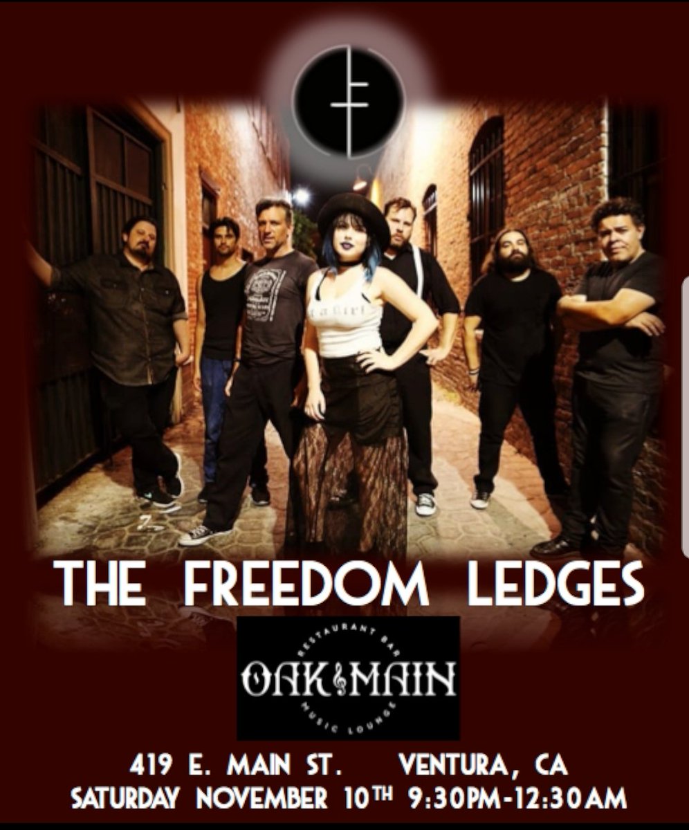 DeaconLedges's tweet photo. #SaturdayNight #TheFreedomLedges are live at #OakAndMain in #Ventura ๐ค
#livemusic #liveband #rock #blues #party #downtownventura #rocknroll #rockband #bluesband #partyband https://t.co/5iBKyDLRiH