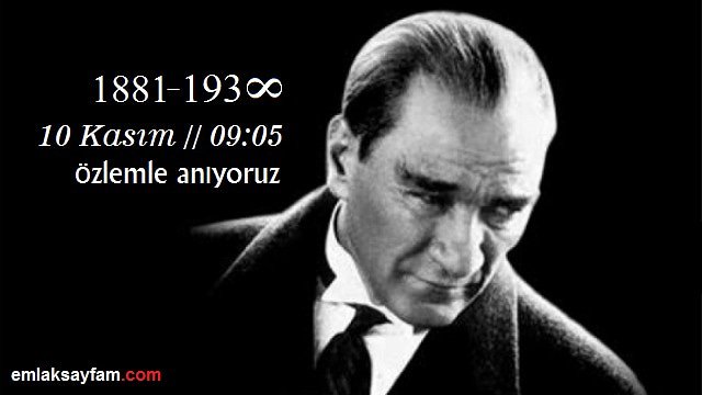 Ulu Önderimizin aramızdan ayrılışının 80. Yılında Saygı ve Özlemle Anıyoruz 

#atamizindeyiz #10Kasim1938 #MustafaKemal