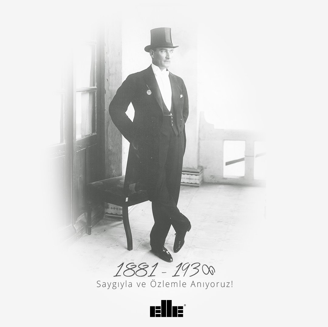 Mustafa Kemal Atatürk’ü saygıyla, minnetle ve özlemle anıyoruz.