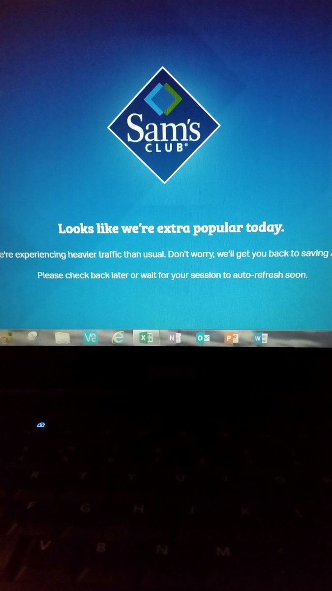 Hey <a href="/SamsClub/">Sam’s Club</a>: Temporary huh?  I do not think that word means what you think it means...over an hour already #Samsclubfail