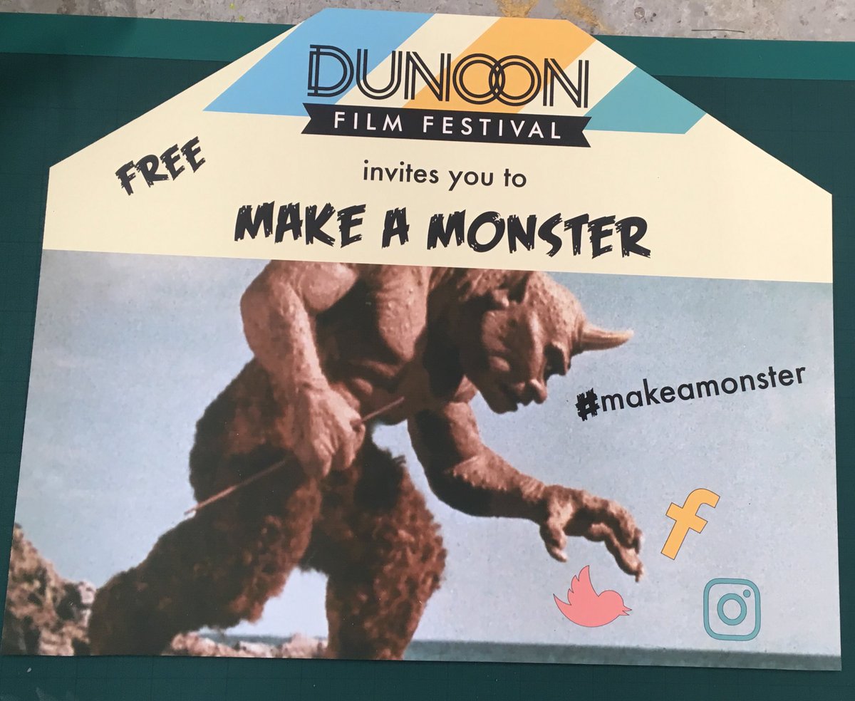 Ray_Harryhausen's tweet photo. #Makeamonster at the @DunoonFilmFest, in celebration of a 60th anniversary screening of ‘The 7th Voyage of Sinbad’ at 4:30 today! #Harryhausen100 https://t.co/mzq2R86aSB