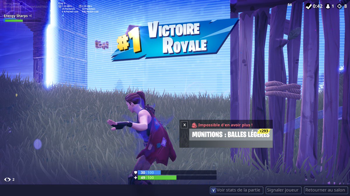 _Sharpss_'s tweet image. Premier TOP1 de la journée ! Assez facile ;)
8 Kills