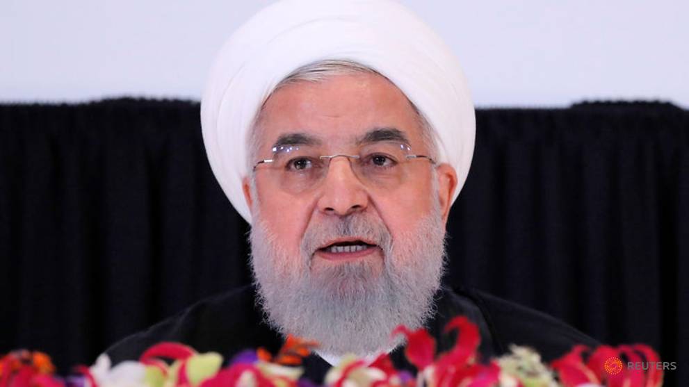 ChannelNewsAsia's tweet photo. Rouhani says new US sanctions have no effect on Iran economy https://t.co/4A3To2CvBI https://t.co/jgejEEkXj3