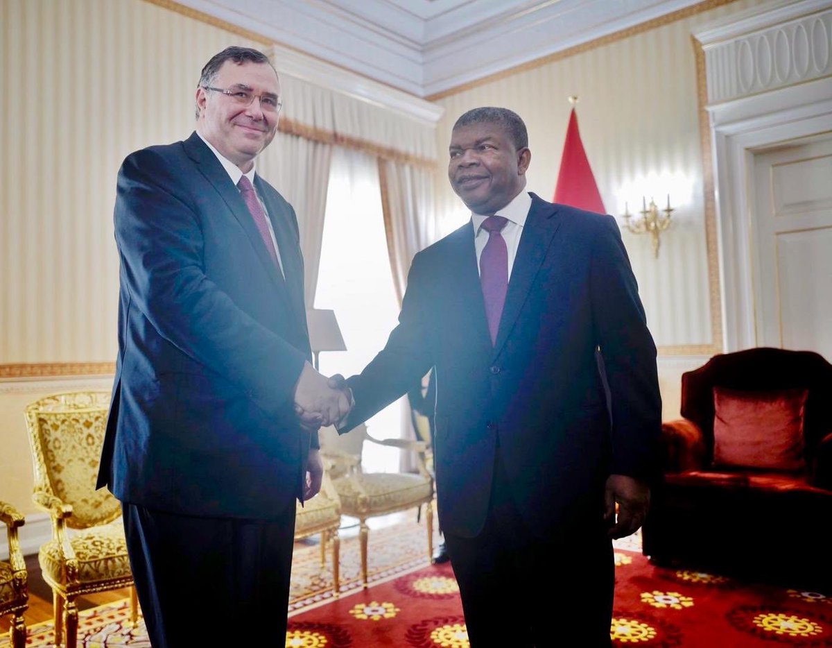 PPouyanne's tweet photo. 🇦🇴🇫🇷 In #Angola for the inauguration of the major deep offshore project called #Kaombo. I am very proud and impressed by all the hard work of our teams there! 🤝 I also met with President João Lourenço and reiterated @Total’s commitment to the country with future new investments. https://t.co/tT5XBfy5jR