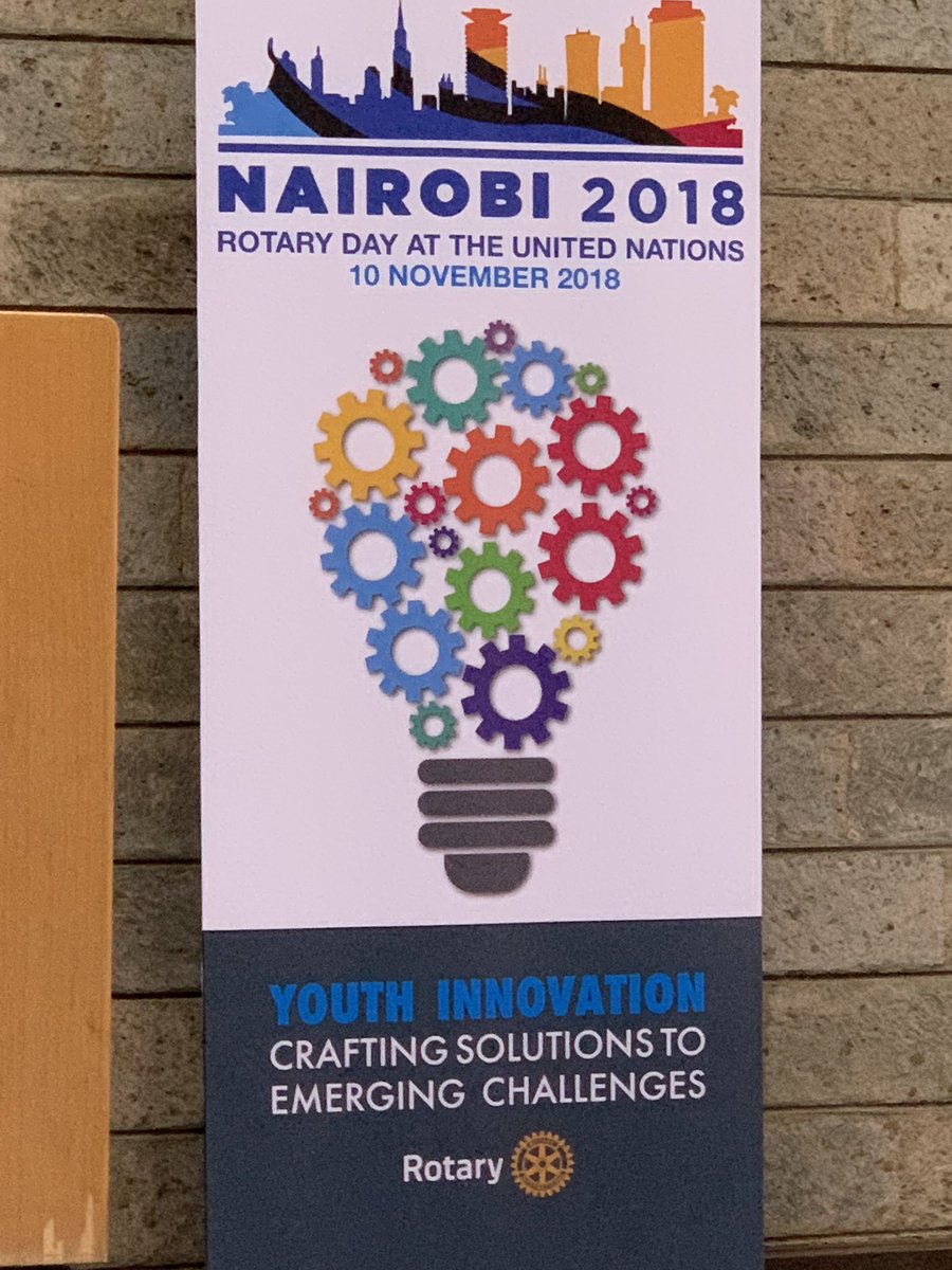 Speaking at #RotaryUNDay on #GenUnlimited; young people and #innovation to solve pressing problems.