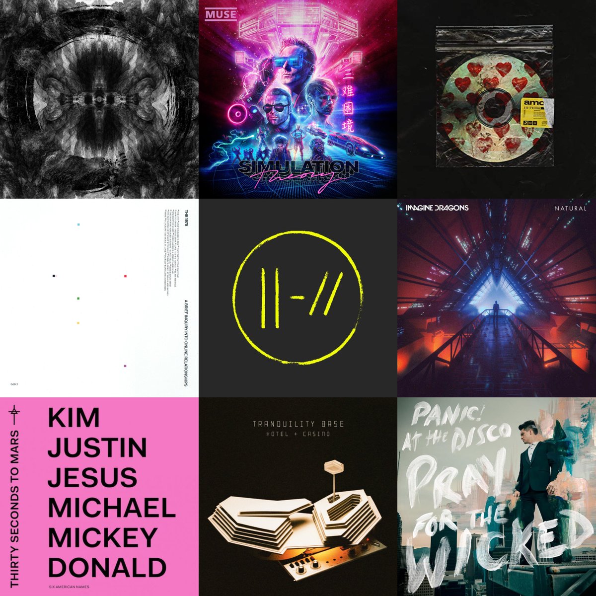 mmaftermidnight's tweet photo. I was speaking to Art and Jack about this yesterday...crazy awesome time for rock music at the moment, our soundtrack for LA consisted of a lot of these guys as well as a healthy dose of @DONBROCO  and an unhealthy dose of @Radiohead ; ) #MMXVIII - ✌️Max https://t.co/2PFNF12GJy
