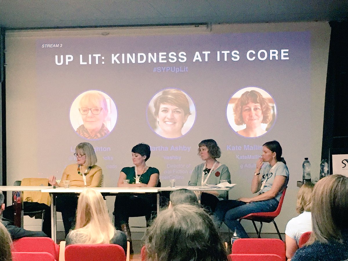 pinkbibliophile's tweet photo. Great panel in stream 3 of #SYPConf18
We've talked about diversity in books, writing from the heart, representations of teenagers in YA, writing about a kinder world and so much more! I will be reading loads of Up-Lit in the near future! #SYPUpLit https://t.co/woeOYDQGNQ