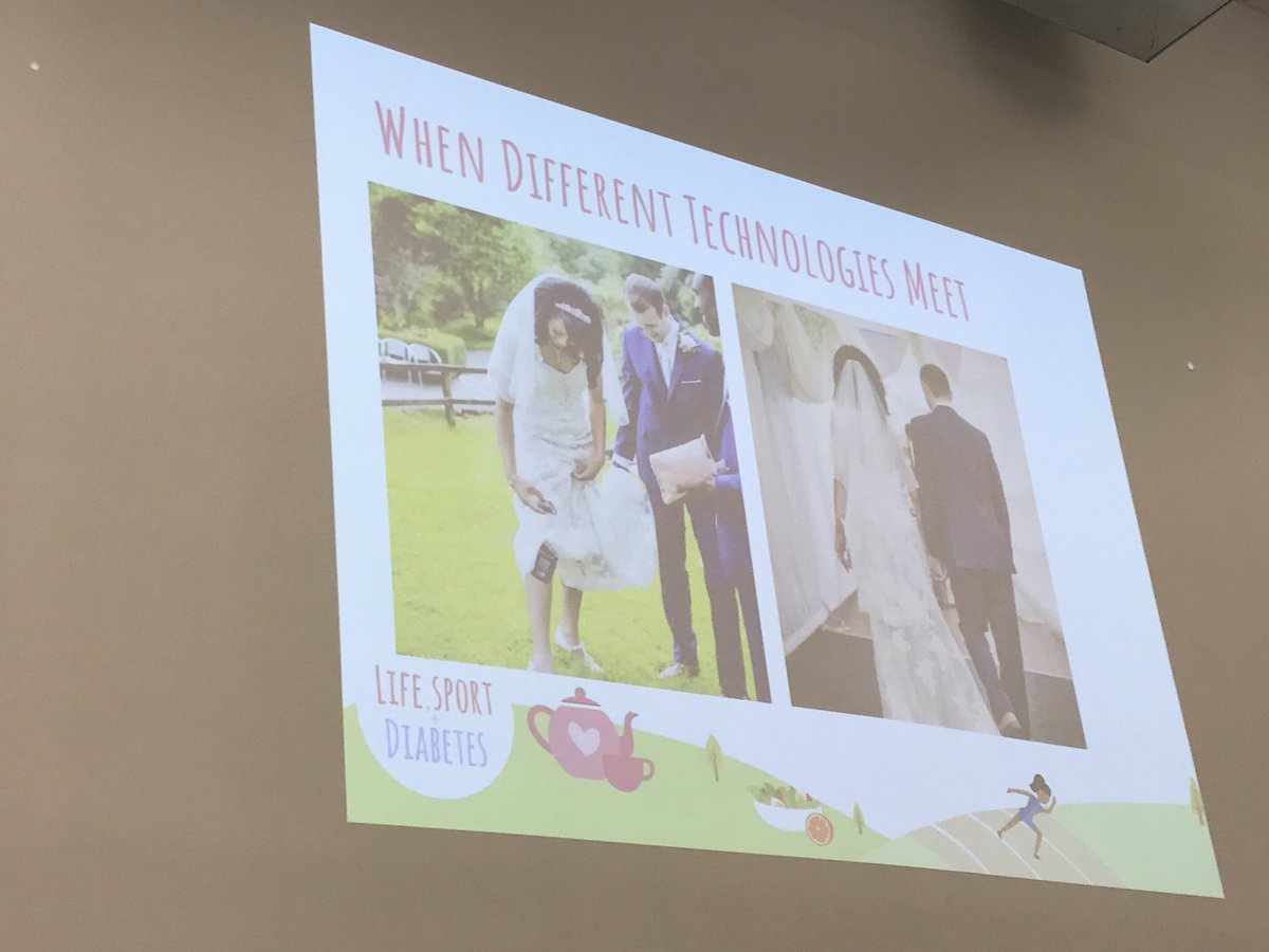 1Paulcoker's tweet image. When different technologies meet. @Melstephenson01 wore her pump on her leg and a libre on her arm at her wedding #T1andtech @DiabetesUKCymru