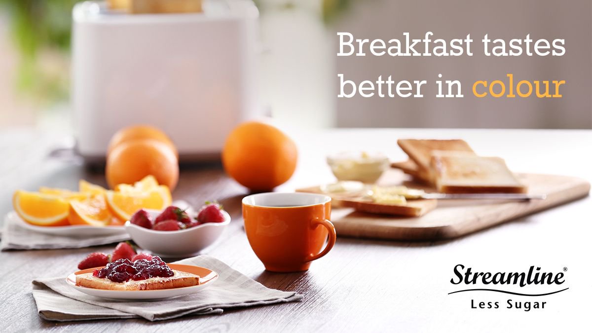 UK_Streamline's tweet photo. Dull weekend morning? Jam or marmalade will soon brighten up your breakfast! #LessSugar #MoreFruit #MoreFlavour https://t.co/ywKiOaojOm