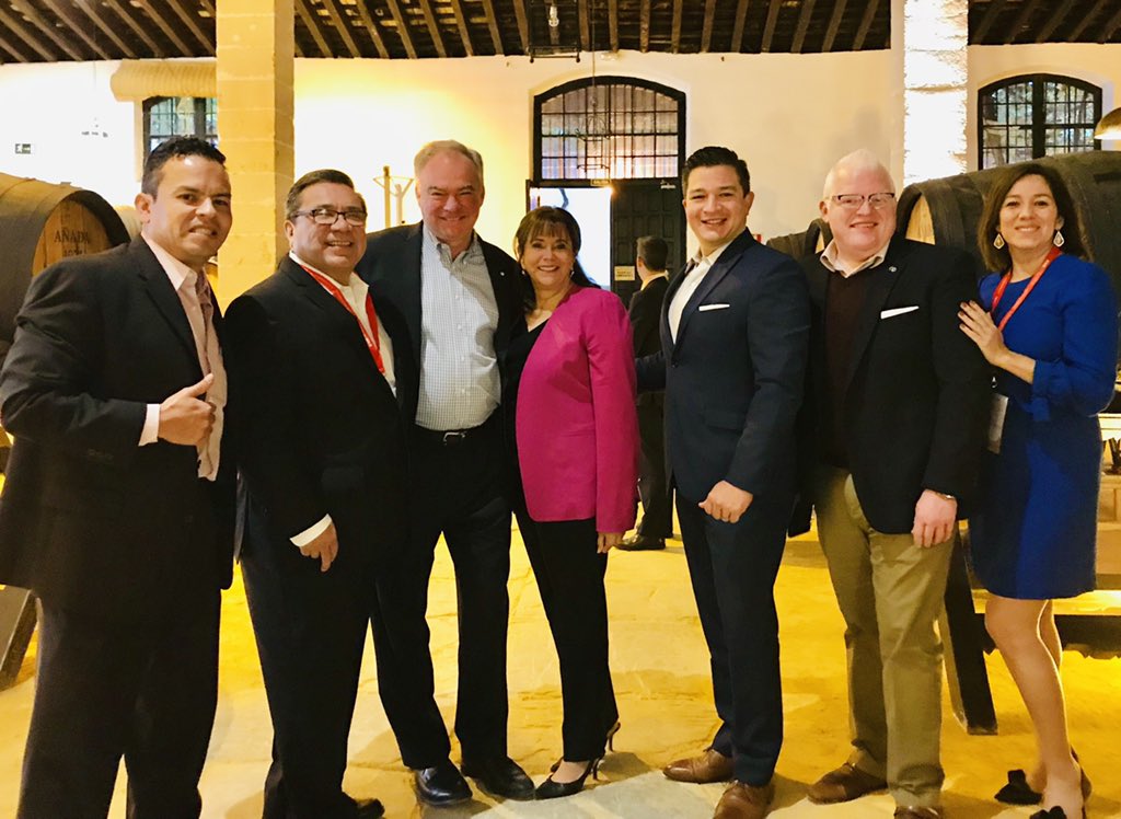 CLeRoyCavazos's tweet photo. It is our honor to support @timkaine in his leadership of the @usspaincouncil in #Jerez @SAHispanicCC @GAHCC @UnicoComm @LouisEscareno #USSpainJerezForum #Diplomacy #EcoDev #BinationalRelations https://t.co/hb4ClH5Mfo