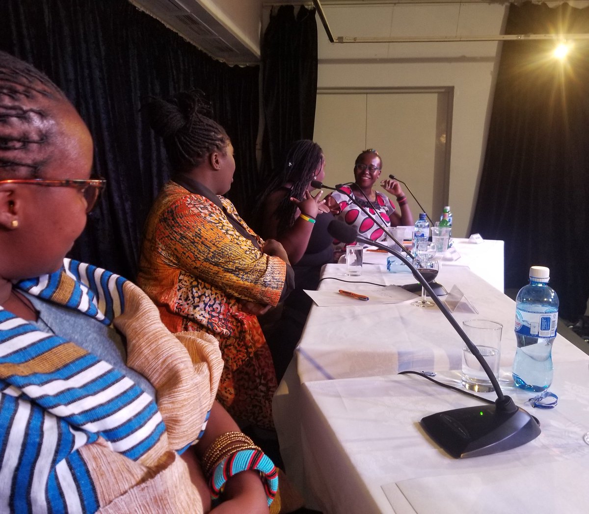 HOLAAfrica's tweet photo. It has been a great few days at the Out Film Festival in Nairobi! Fun panels, great conversations and also meeting @rafikimovie cuties and long time online faves. 
Also we got to ask people how they learned to have sex!
#OFF2018 #Festival #Kenya https://t.co/y0C4JIRdLb