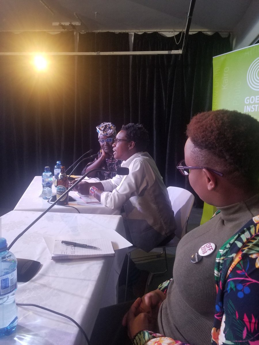 HOLAAfrica's tweet photo. It has been a great few days at the Out Film Festival in Nairobi! Fun panels, great conversations and also meeting @rafikimovie cuties and long time online faves. 
Also we got to ask people how they learned to have sex!
#OFF2018 #Festival #Kenya https://t.co/y0C4JIRdLb