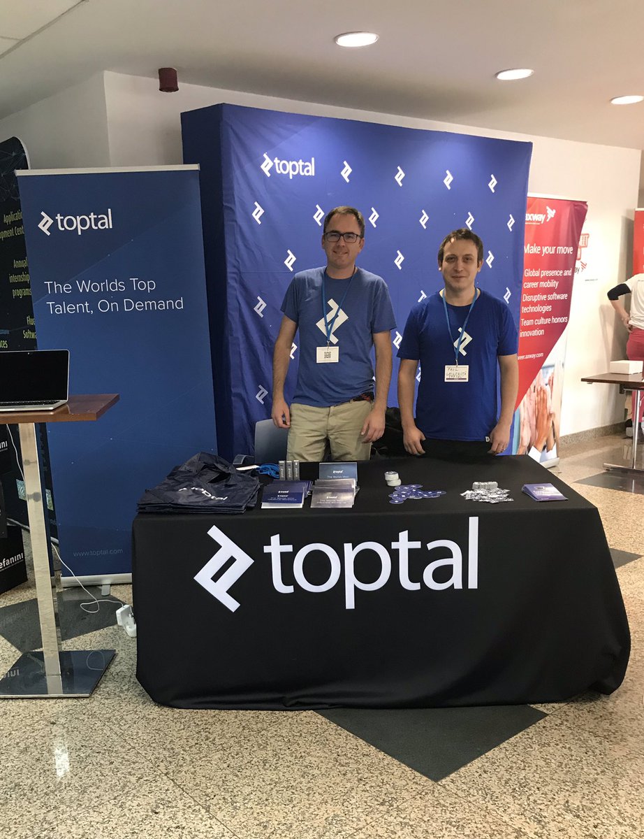 brianking's tweet image. Hi #codecampro folks, we are ready for you on the 3rd floor, come say hi! Find out about the great opportunities at Toptal. #codecampromania