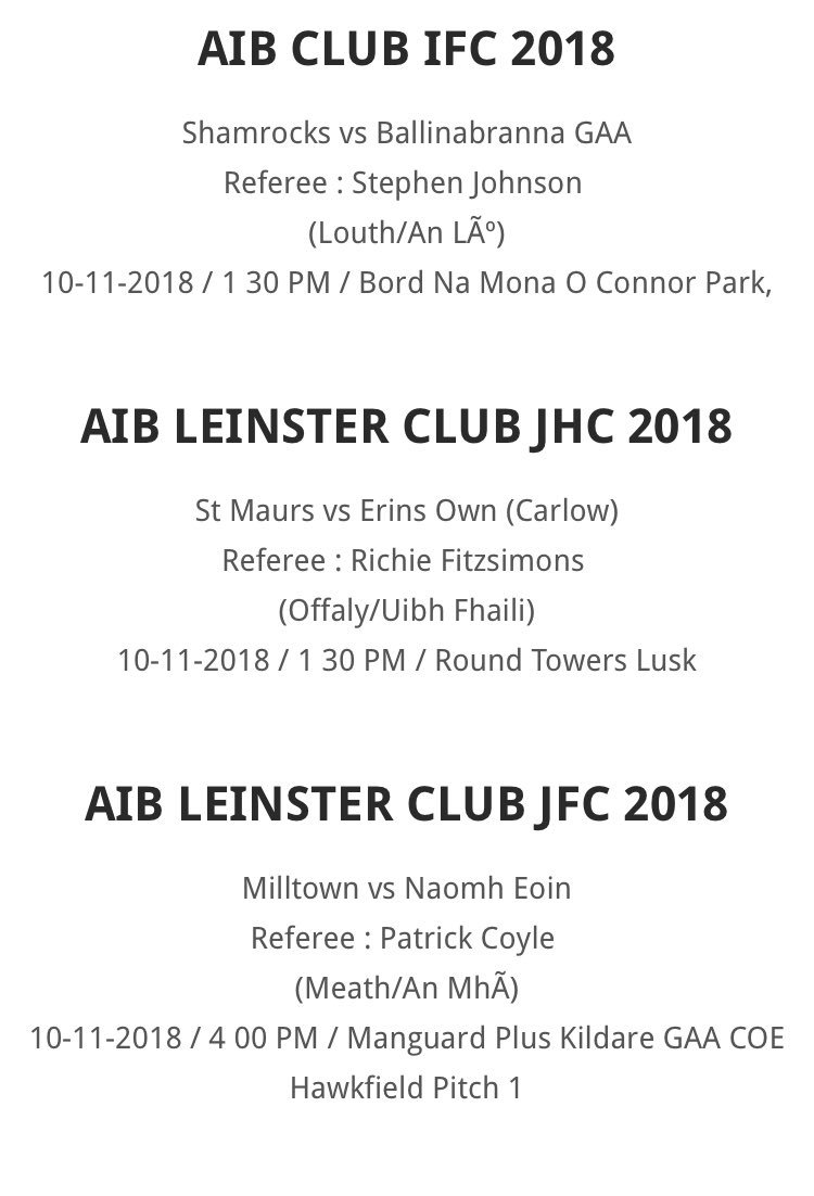 Carlow_GAA's tweet photo. Best of luck to @BallinabrannaGF, @NaomhEoinCarlow &amp; Erin’s Own today ! Bring it men &amp; represent our County well 💪🏼🇬🇳 #CarlowRising 🇬🇳

#TheToughest 🇬🇳 @gaaleinster 🇬🇳 https://t.co/fpvdX6G4BA
