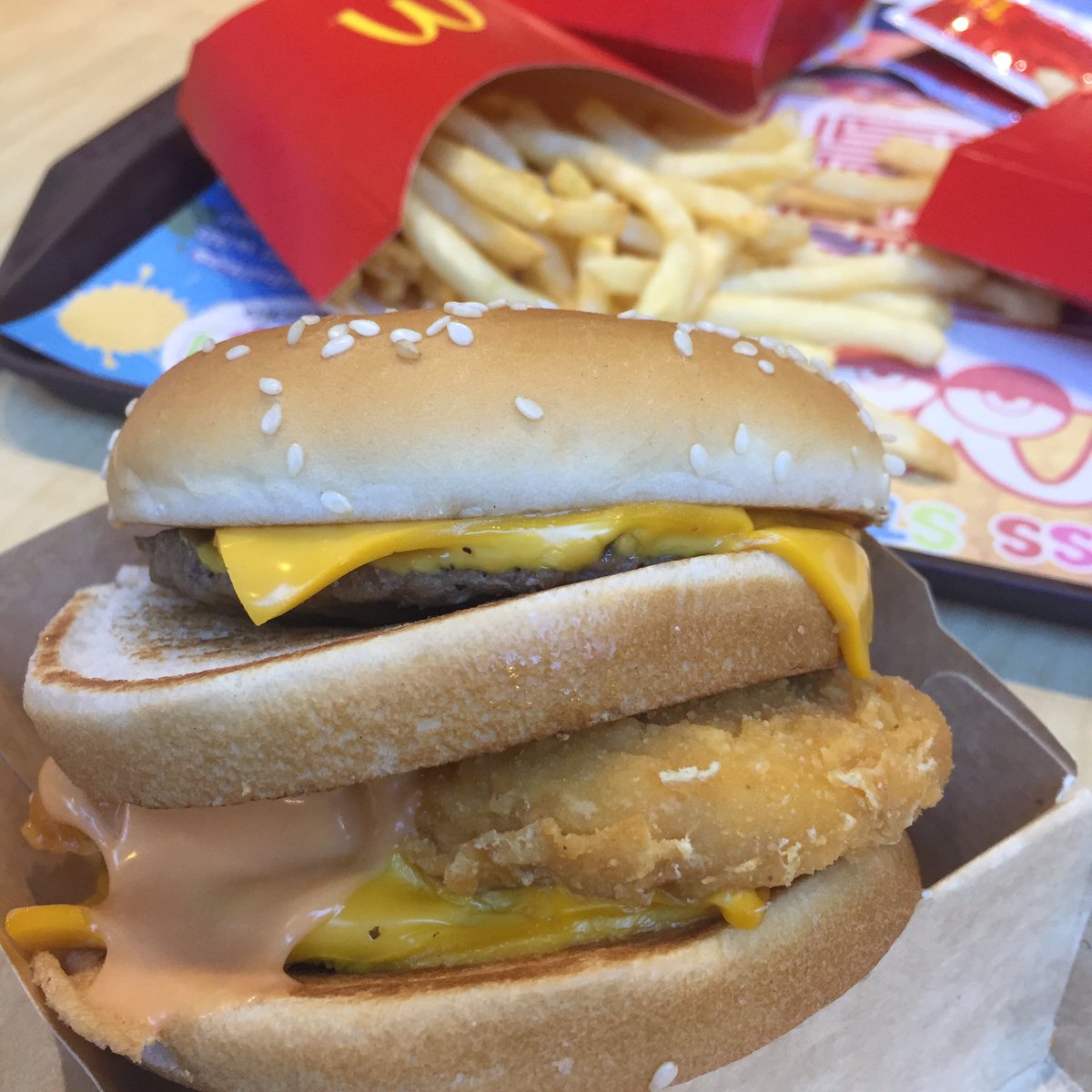 chimtirana's tweet photo. Thanks to @aldenrichards02 we got to try this #McDoSecretMenu Yum! https://t.co/HPF1TJH3ll