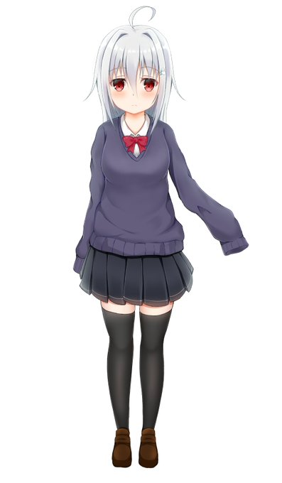 ダウナー系描きたくて色々好みの要素詰め込んでオリキャラ作ったらなんかVtuber感出た。誰か動かして…あとCVは浅見ゆいさんでお願いします… 