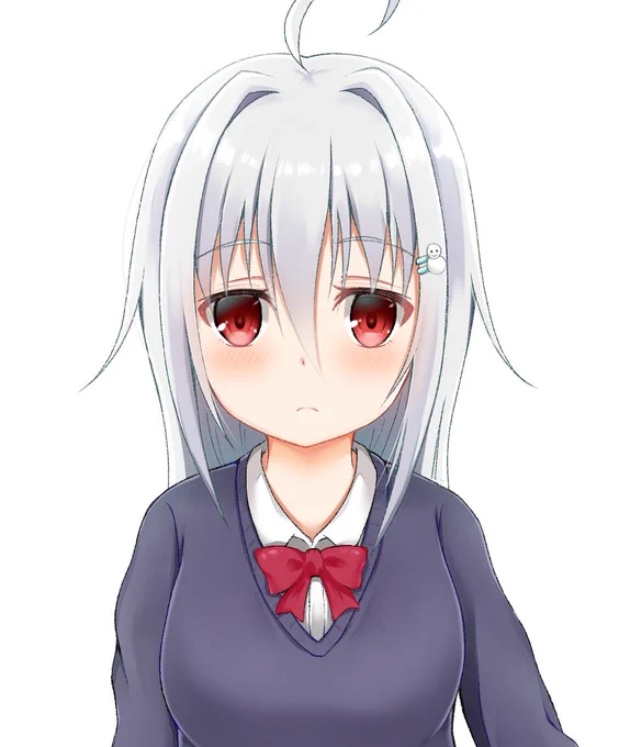 ダウナー系描きたくて色々好みの要素詰め込んでオリキャラ作ったらなんかVtuber感出た。誰か動かして…あとCVは浅見ゆいさんでお願いします… 