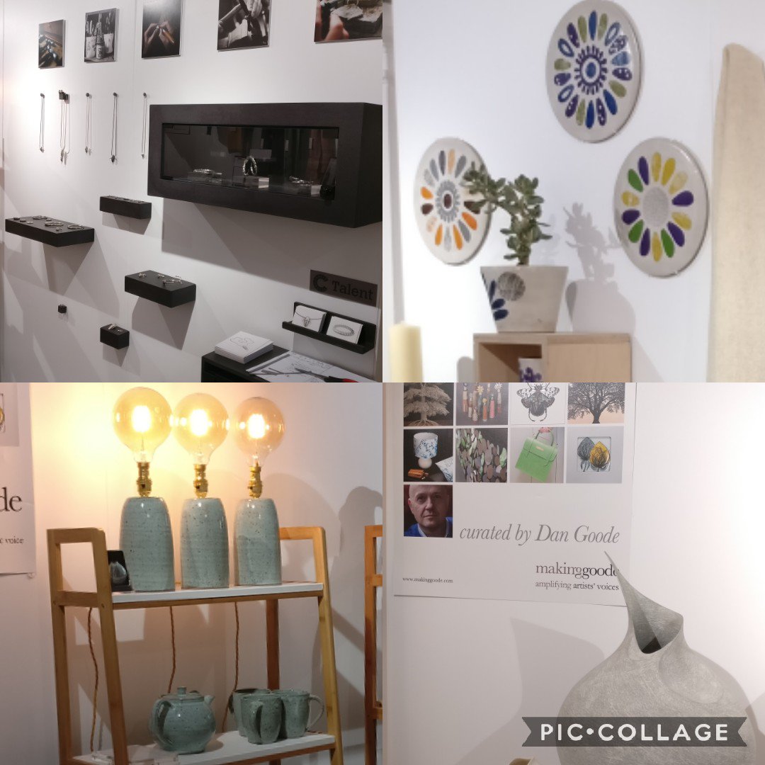 Immensely proud of my 8 outstanding makers at this year's #handmadechelsea! Every one a star!

Come and visit <a href="/jamesuzanna/">Suzanna James</a>, Adrian Gonzalez, <a href="/rachelceramics/">Rachel Smith</a>, <a href="/JackDurling/">Jack Durling</a>, Jess Albert, <a href="/MitchCeramics/">Mitch Pilkington 💙</a>, <a href="/TobyJewellery/">Toby Cotterill</a> &amp; <a href="/mustardivy/">MUSTARD IVY (Connie)</a> 
#curatedbydangoode
#lovedesignermakers
#lovemyjob