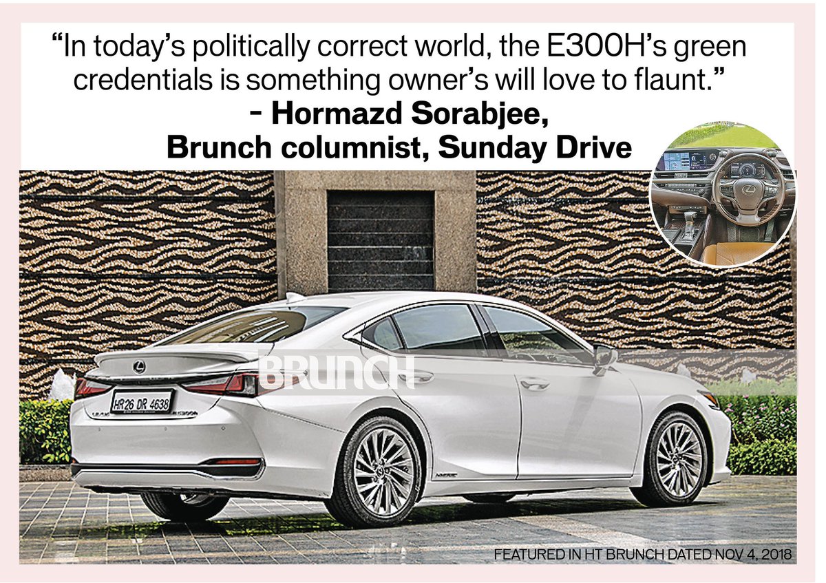 HTBrunch's tweet photo. Sitting on the fringes of the luxury car market and playing a bit of a waiting game is what Lexus, the luxury brand of Toyota has been doing since it officially came to India in March 2017. Our columnist @hormazdsorabjee writes about the Lexus ES 300h #brunchcolumn @htTweets https://t.co/MSMVWjGu0Y