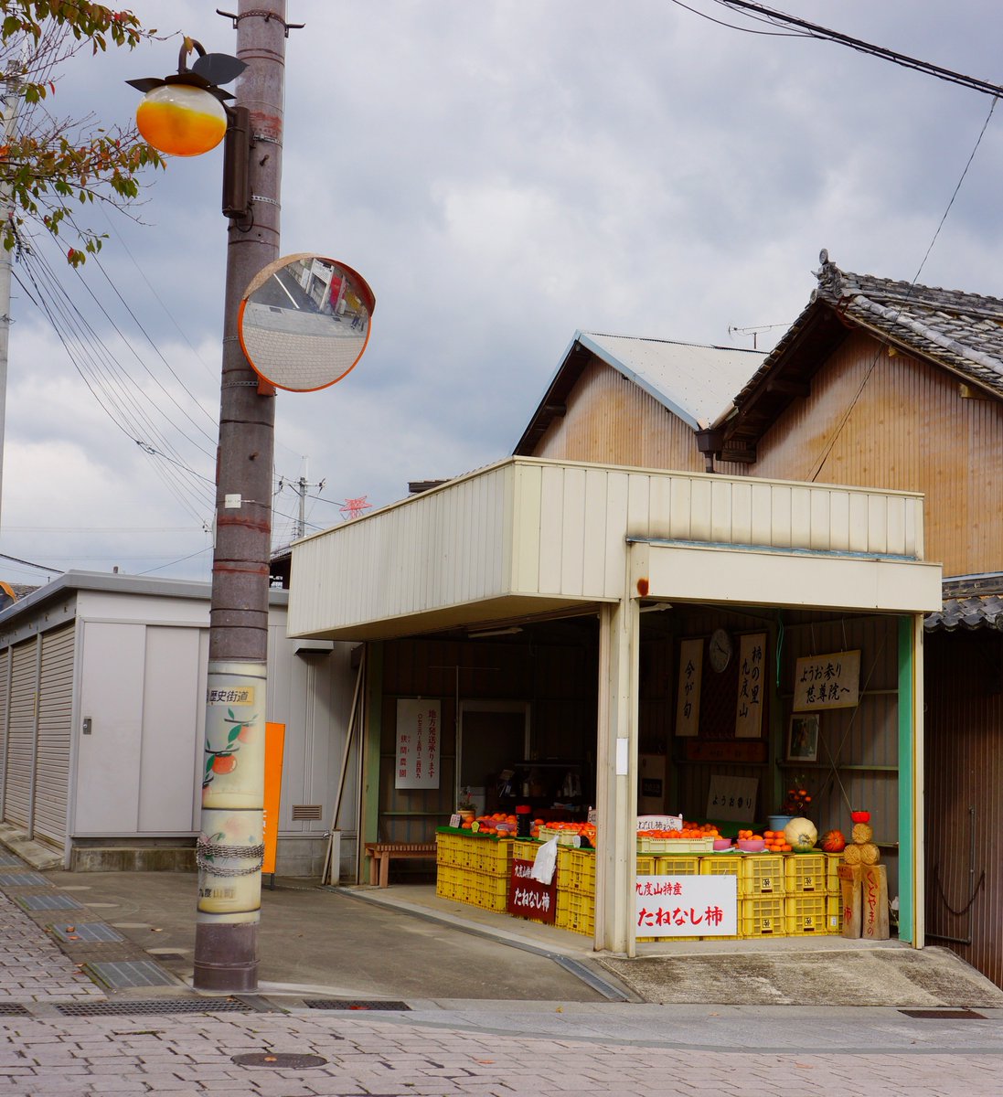 漫画で伝えきれなかった柿。九度山の柿また食べたい。　#ちづかマップ 