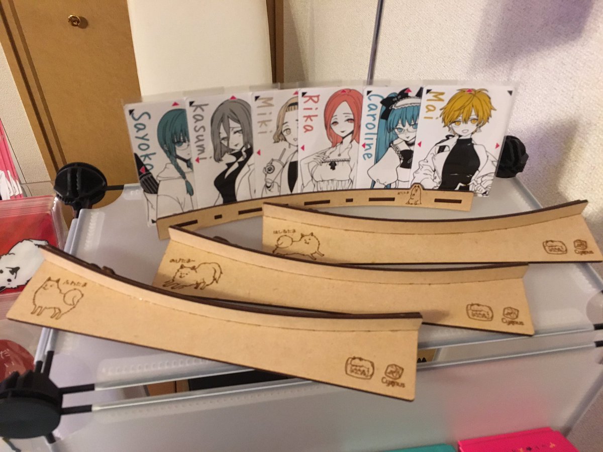laz_frozentear's tweet photo. ゲムマブース設営テスト完了！
今年は飛び道具が多い！

#ゲムマ2018秋  #ゲムマ #さーくら https://t.co/4XdwiOIYky