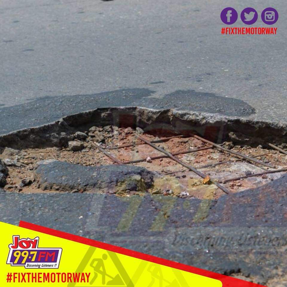 ntimination's tweet photo. So the Gov't's deafening silence on this issue suggests that the only language our leaders understand is protests characterized by destruction of State properties or God forbid, losing a Public figure through avoidable accidents, eh? Why can't Gov't be proactive?#FixTemaMotorway https://t.co/w0UEsmu6UN
