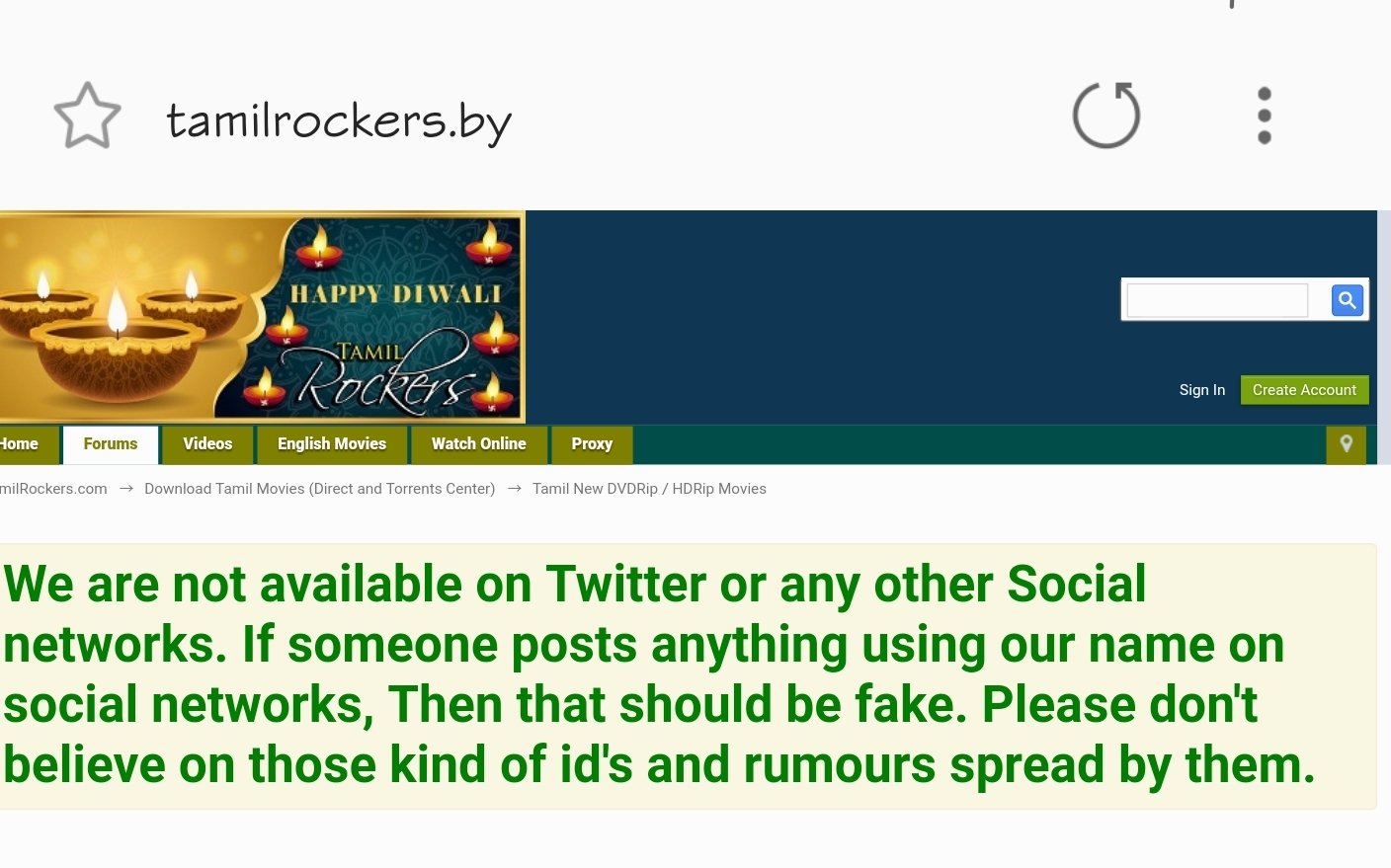 சுகா on X: All social media #Tamilrockers accounts are not original.  #fakeaccounts don't believe those accounts #tamilrockers #TR #tamilrocker # TamilGun #tamilmv #Tamilyogi #Sarkar t.coJDbZ4Z9lfn  X