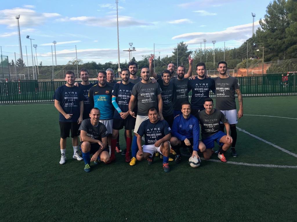a32events's tweet photo. Gran dia de finales de los #ihotelgamesbcn 2018. Los hoteles @AyreHoteles y #selentagroup empiezan el partido de 4os. Todo por 2 buenas razones #teambuilding y #solidaridad con @MakeaWishSpain #hotelscompromesos https://t.co/ZVqaDDYoiT