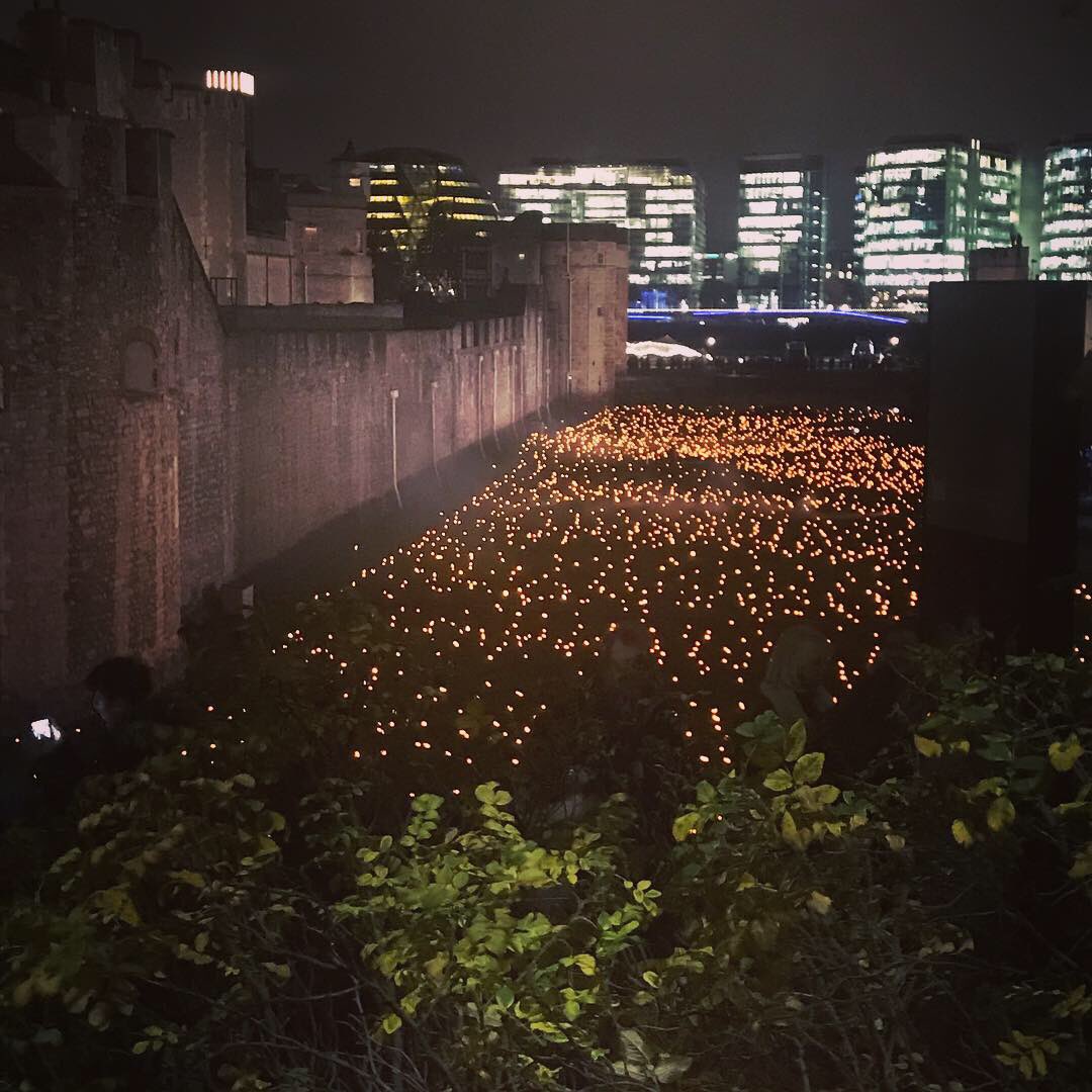 At the going down of the sun we will remember them. 1918-2018. Joined by tens of thousands, I queued in the pouring rain, strong winds & cold for over a hour last night at the @TowerOfLondon and all I could think was how those poor men must have felt on the front #TowerRemembers