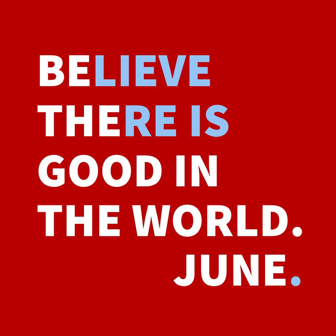 JuneDating's tweet image. Be the good in the world. June. 1️⃣❤️, 1️⃣🌎 #JuneDating