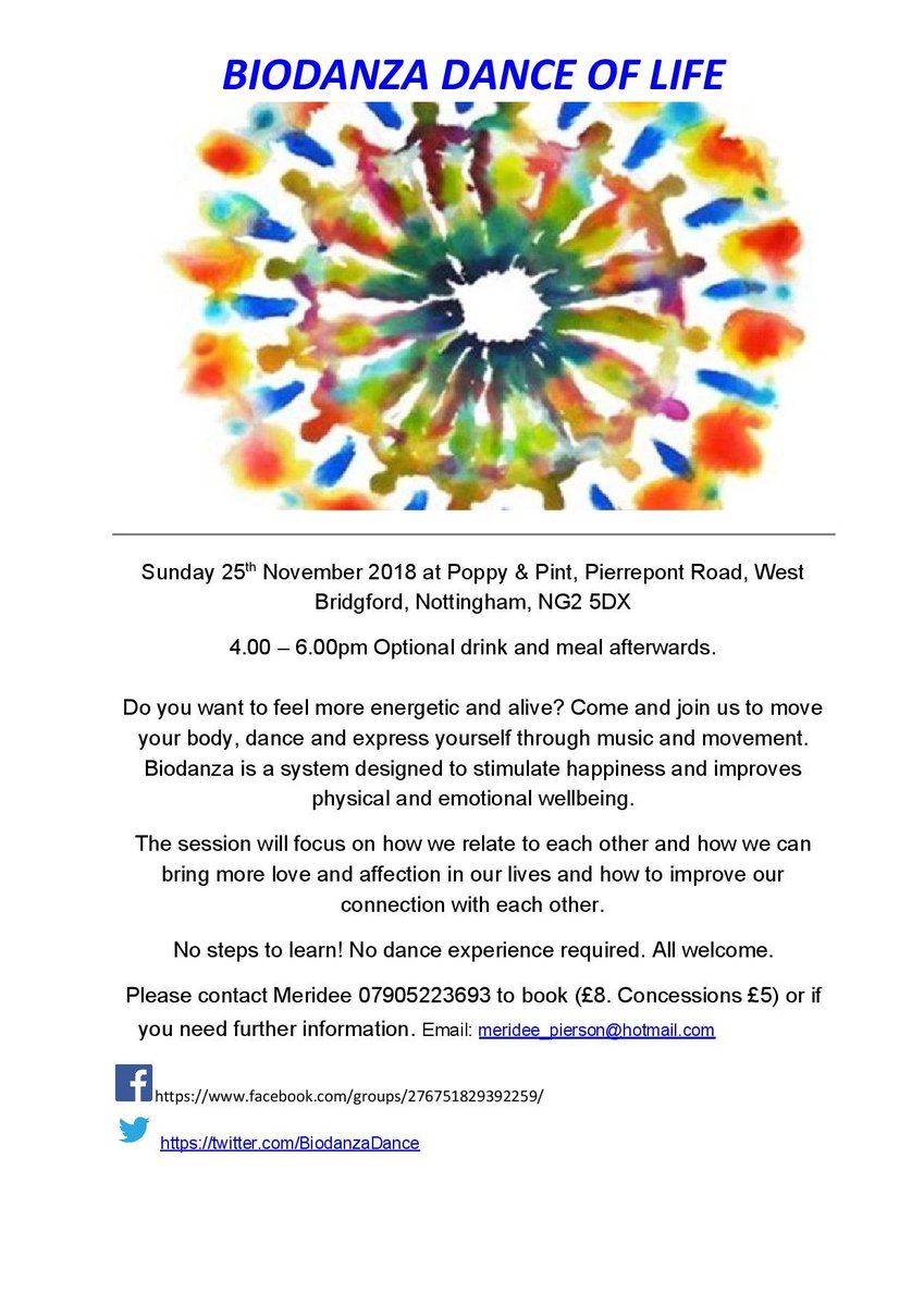 BiodanzaDance's tweet photo. It’s 2 weeks till my next Biodanza session on 25.11.18.....can’t wait! https://t.co/CgsVhESS33