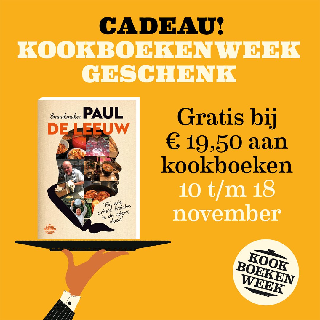 oldenhof's tweet photo. Vandaag start de Kookboekenweek! Grijp je kans en koop jouw favoriete kookboeken. Het Kookboekenweekgeschenk is geschreven door @pauldeleeuw1962 : 'Smaakmaker' en krijg je cadeau bij aankoop van minimaal €19,50 aan kookboeken. Bekijk hier onze top 10: https://t.co/liebi4cuRN https://t.co/u0Z1jEKigV