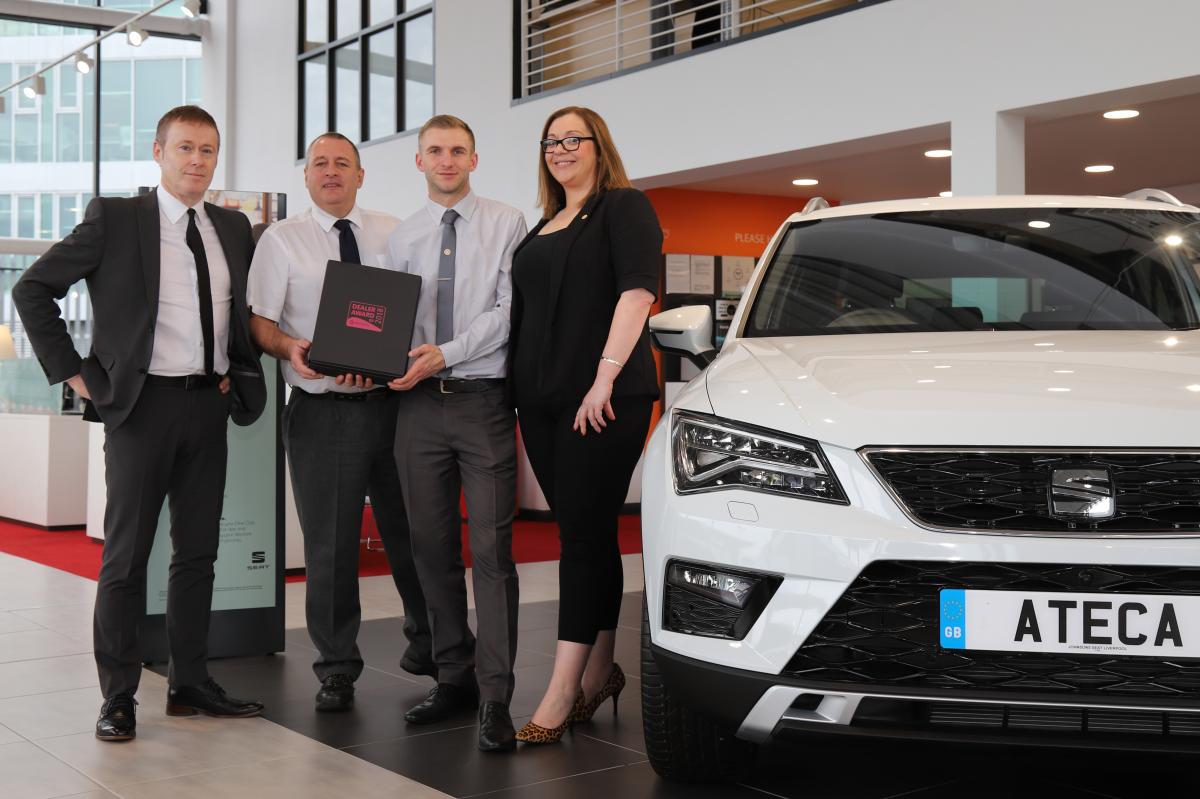 johnsonscars's tweet photo. Congratulations to Johnsons #SEAT who won the #Motability award for #ExcellenceinCustomerService!
GM Peter McWilliams said: โWeโre proud to receive this award, which recognises the hard work and dedication from the team and the fantastic loyalty shown by our customers.โ @SEATUK https://t.co/WPqVhxrBlN