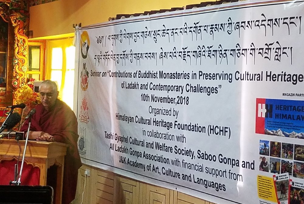 prasarbharti's tweet photo. #CIBS #Director 'Contribution of #BuddhistMonasteries in Preserving #CulturalHeritage of #Ladakh & #ContemporaryChallenges org by #HimalayanCulturalHeritageFoundation in #SabooGonpa near #Leh.
@airnewsalerts @DDNewsLive @prasarbharati @radionews_kargi https://t.co/J0nz50BZ0y