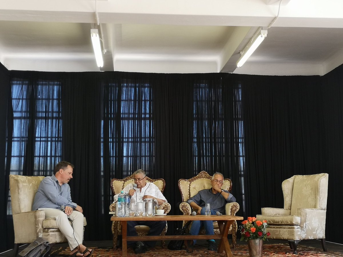 inheinsight's tweet photo. #GerwelEvent #GerwelGedagtes Convo on 'Land &amp; History' facilitated by @bokj with @abdutoit of @PLAASuwc &amp; Prof @billnasson from @maties https://t.co/hUqkqQTt9f