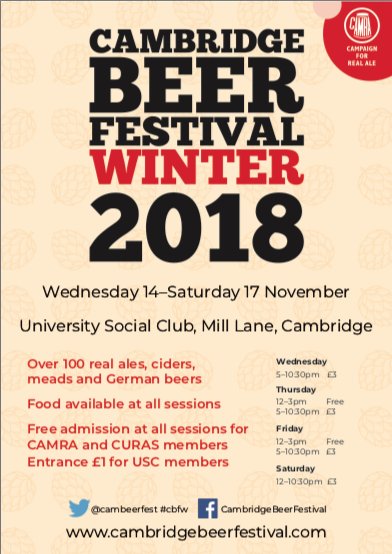 pintsandpubs's tweet photo. Mild @cambeerfest Winter Beer Festival 14-17 November:
- Earl Soham Gannet 3.3%
- Milton Minotaur 3.3%
- Papworth Mild Thing 3.5%
- Twisted Barrel Beast of a Midlands Mild 3.5%
#mildwatch #cwaf https://t.co/NnpSd4zUjF https://t.co/B1Ruutkthk