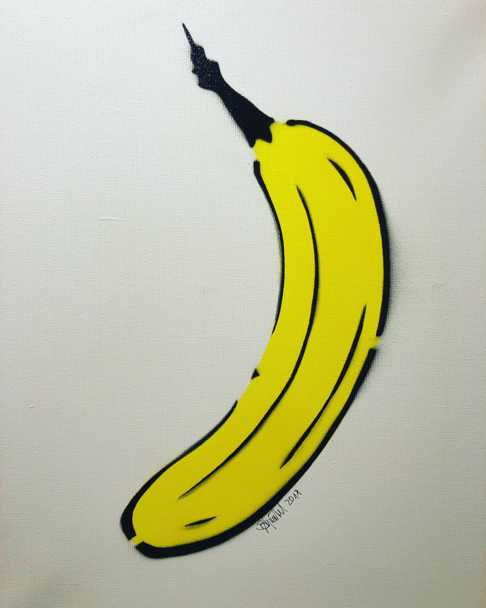 __fancypics__'s tweet photo. Classic Banana by #Bananensprayer 
Stencil on canvas.
Available here https://t.co/om3QP3myjo

#popart #urbanart #streetart #köln #cologne #stencil #ArtExhibition #ThomasBaumgärtel https://t.co/jSOEv9w8wZ