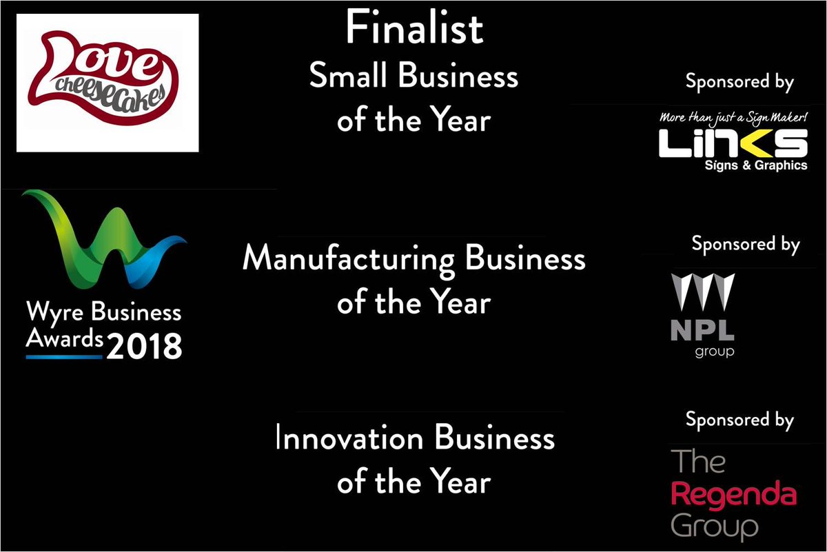 lovecheesecakes's tweet image. Good luck to all the finalists, see you in a few weeks at the Wyre Business Awards 2018 #WBA18 @TheRegendaGroup @fleetwoodbeach @Jellymedia @LevityCropScien @PlayChest @samsoncontainer @BlueHenSoap @AbbottsChocs @PlayChest @spaonthebreck