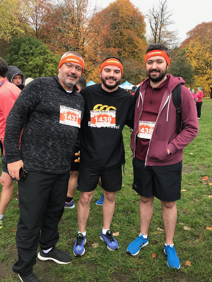 clairecarwardin's tweet image. Ready to run Movember 10k! Come on boys! #morunners #butepark