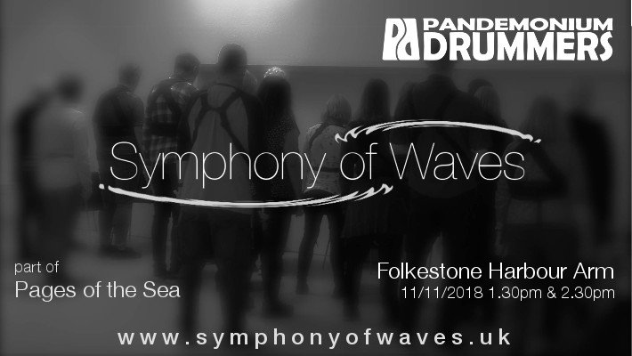 2012drummers's tweet photo. #SymphonyOfWaves relies 100% on volunteer amateur performers. Composer, drummers, sign bearers all joined up and donated their time and engagement to create this commemorative piece for @1418NOW #PagesOfTheSea #Armistice100 @voluntaryarts https://t.co/YdSSvoEME1 https://t.co/uMVXnjTk4V