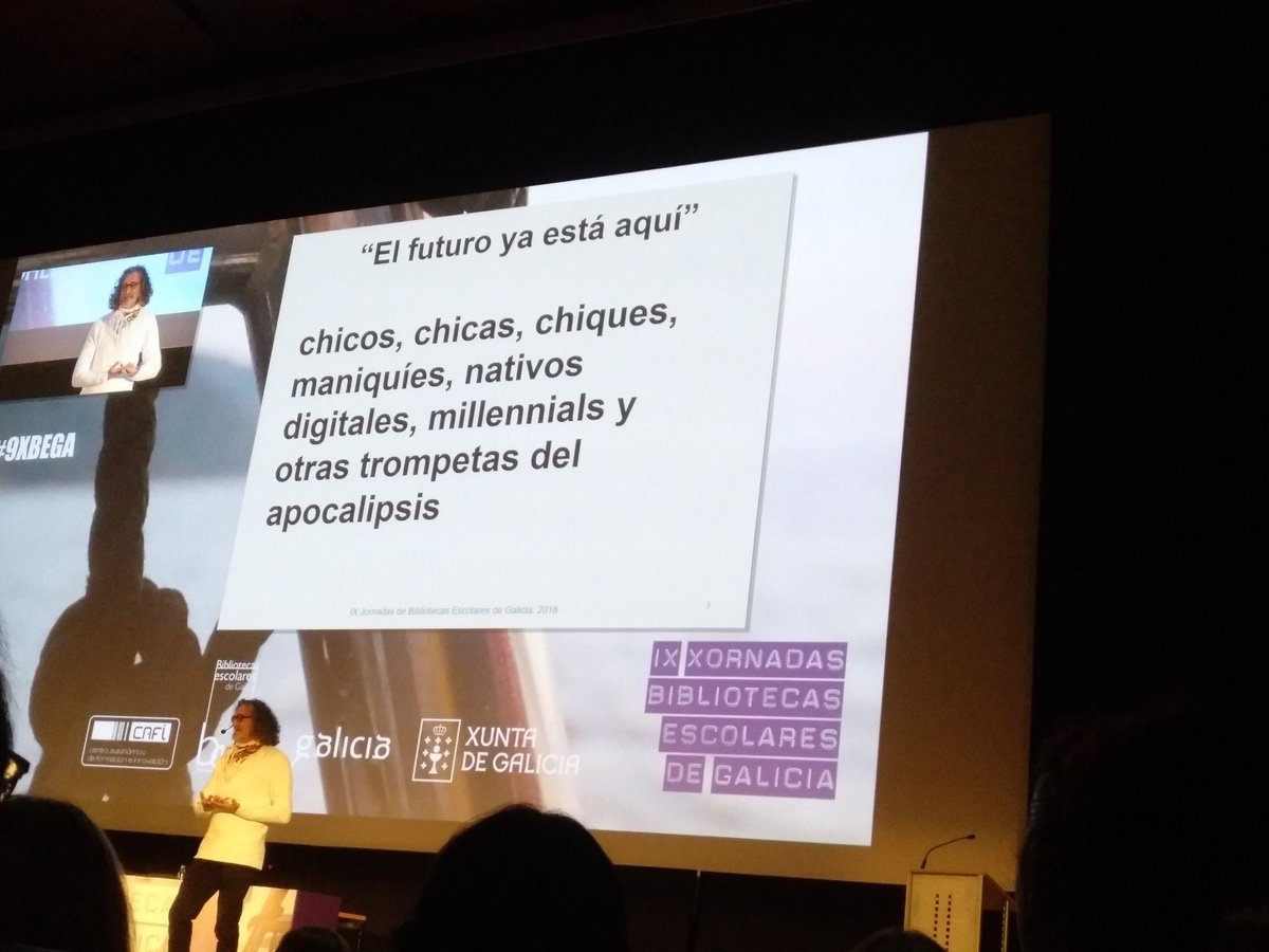 ares75geli's tweet photo. #Empezando o día #9XBEGA #ofuturodasbibliotecas #nontemosmedoáchoiva  #eoiluzpozogarza https://t.co/jWsbGagMCK