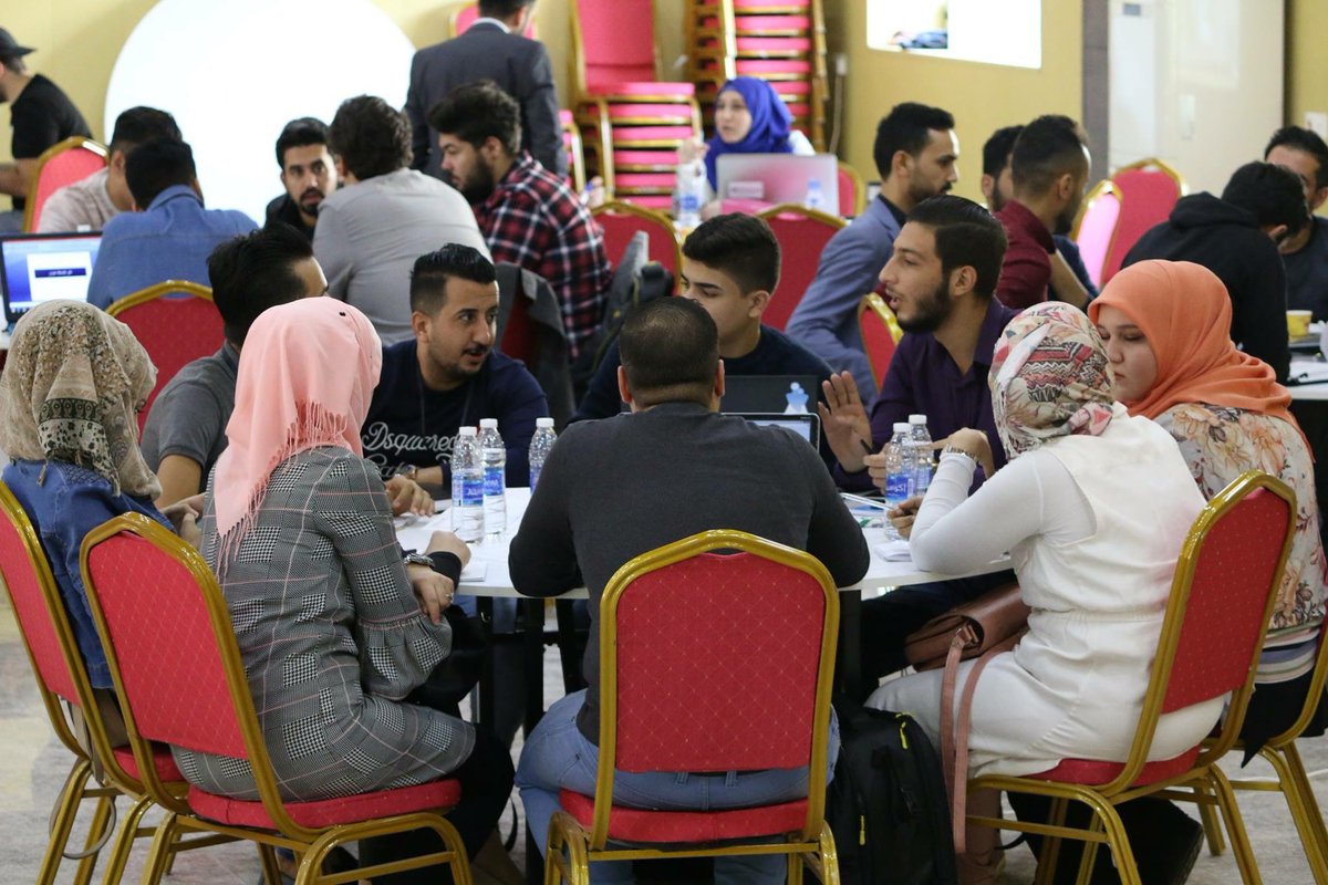 SWBaghdad's tweet photo. The Third day is here! Teams are working on there presentations and they will present it to the judges and each team will have 6min
_____________
#SWBaghdad
#TGSW
#ZainIraq
#Careem
#ZYouthGotThis https://t.co/H9pN5XrGXE